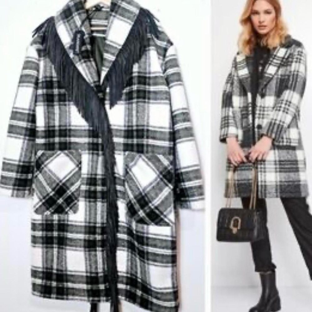 Blank NYC Plaid Fringe Jacket – NWOT | Retail $299
